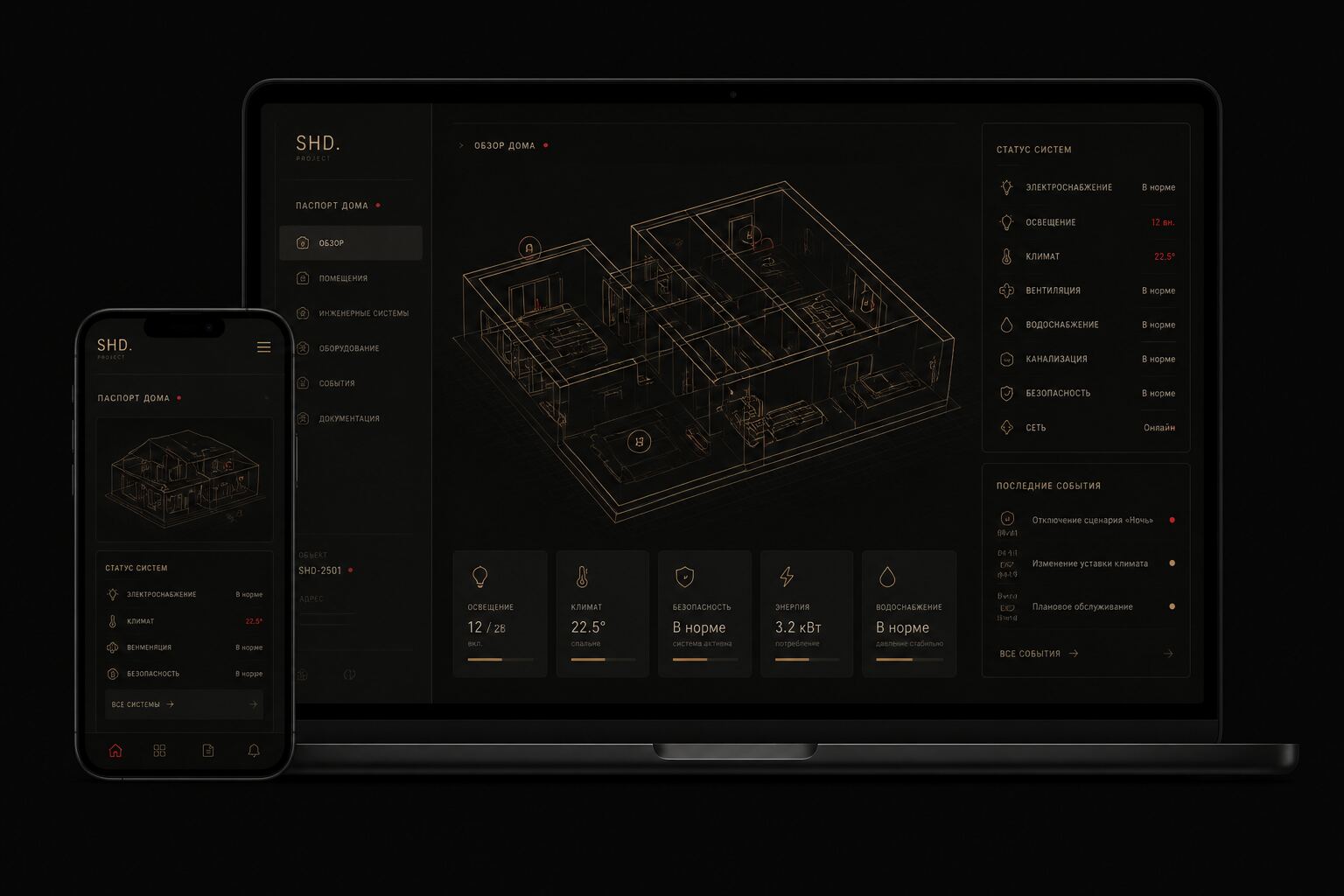 Рабочее пространство объекта — SHD Project